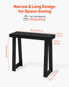 36 in Console Table — Modern Desk Behind the Couch — product image 3