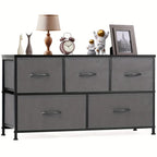 Dresser For Bedroom Storage Drawers Fabric Storage Tower With 5 Drawers, Chest Of Drawers With Fabric Bins — product image 3