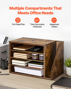 Literature Organizer — 4 Compartments Office Mailbox with Detachable Shelves — product image 2
