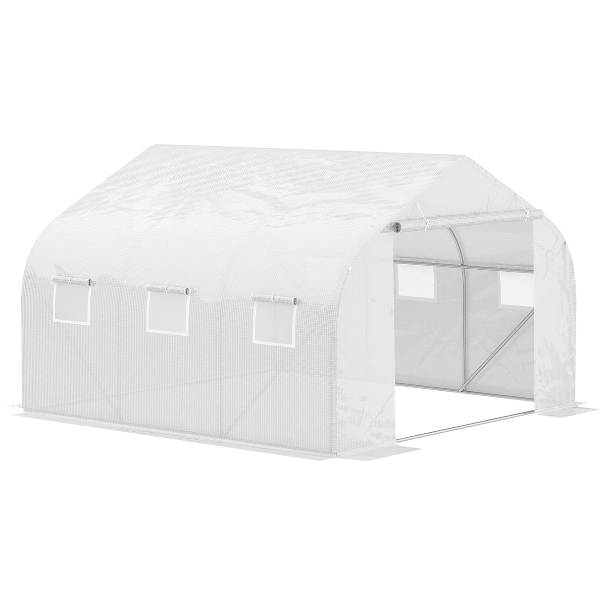 11.5 X 10 X 6.5 Outdoor Walk-in Greenhouse — Tunnel Green House with Roll-Up Windows — product image 1