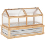 48" X 24" X 32.25" Elevated Planting Beds Garden Wooden Cold Frame Greenhouse Flower — product image 1