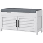 Shoe Storage Bench — Modern Entryway Bench with Cushion — product image 1