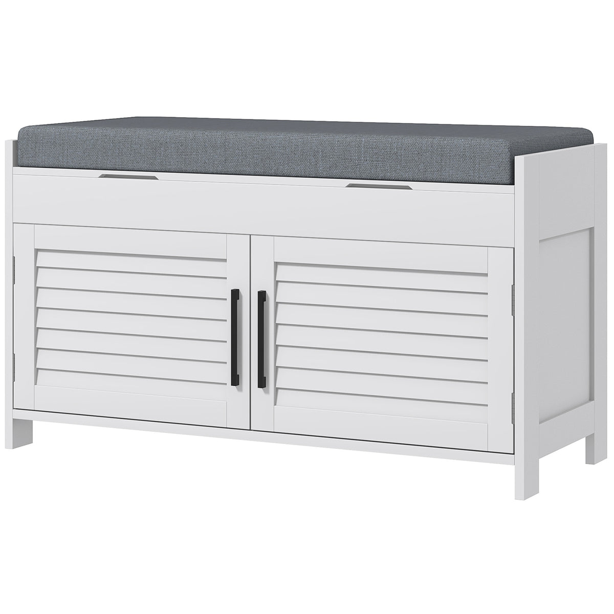 Shoe Storage Bench — Modern Entryway Bench with Cushion — product image 1