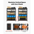 Storage Shelves, 5-Tier Adjustable, 3000 Lbs Capacity, Heavy Duty Garage Storage Shelving Unit, Metal Utility Rack Shelf, For Garage Workshop Warehouse Basement, 48.43" W X 20.55" D X 71.38" H — product image 2