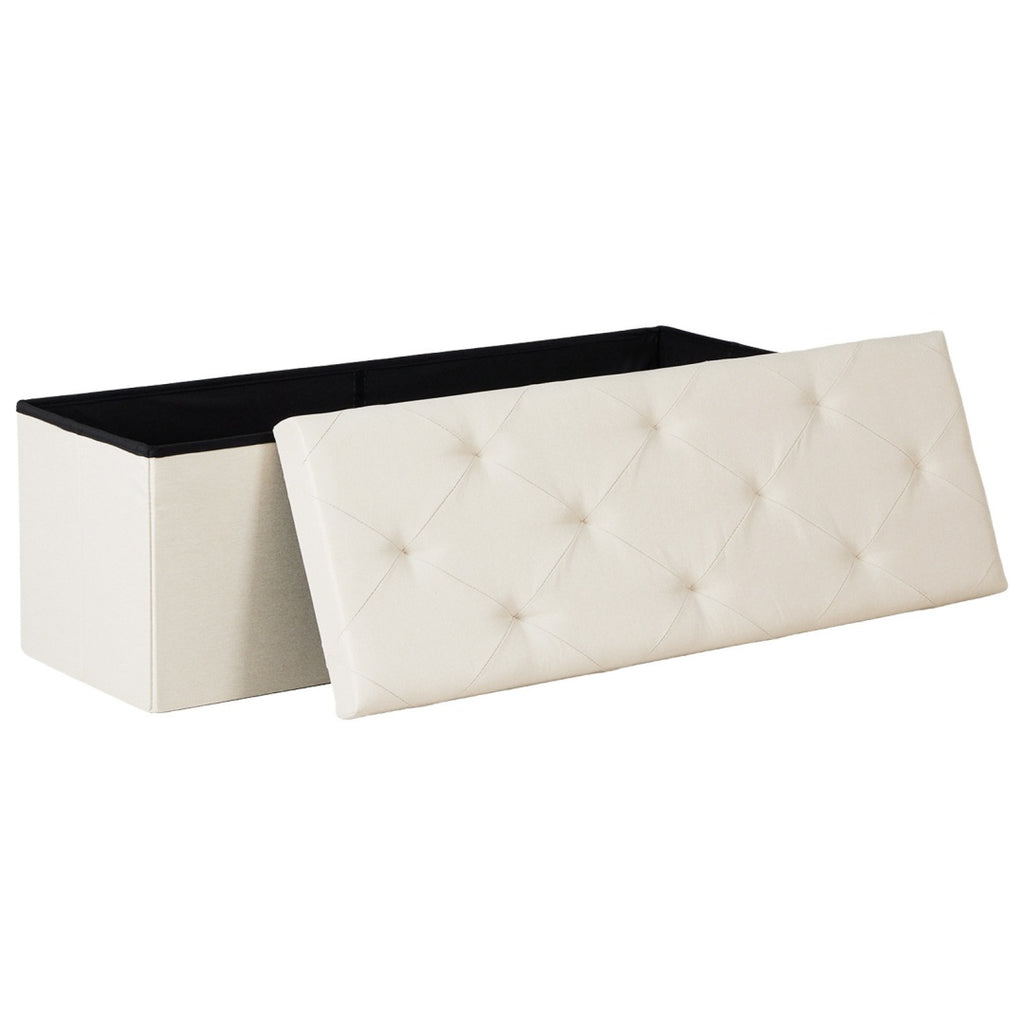 43-inch Foldable Storage Bench, Made Of PVC, With A Load Capacity Of 660 Pounds — product image 1
