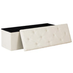 43-inch Foldable Storage Bench, Made Of PVC, With A Load Capacity Of 660 Pounds — product image 1