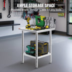24 X 24 X 35 Inch Stainless Steel Work Table — product image 2