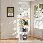 Rotating Bookshelf Tower 5 Tier Spinning Bookcase Revolving 360 Book Shelf Narrow — product image 3