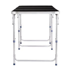 6ft Aluminum Alloy Folding Table Black — product image 2