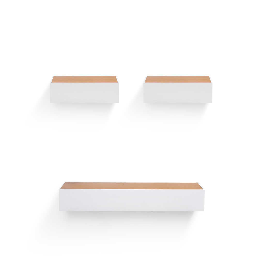 Floating Shelves 23.62 Wall Mounted Wood Shelves for Bathroom — product image 3