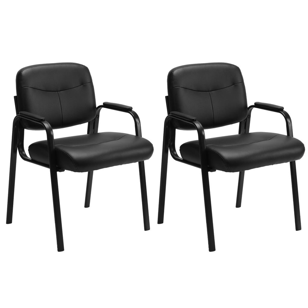 Leather Conference Room Chairs With Padded Arms,eception Chairs,Office Guest Chairs — product image 1