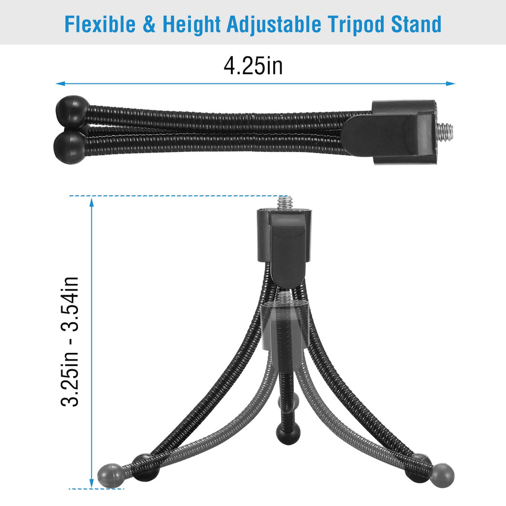 Tripod Stand For Camera Mini Projector Flexible Tripod Holder Heavy Duty Camera Tabletop Mount With Anti-slip Feet For Photograph Recording — product image 3