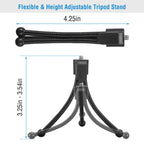 Tripod Stand For Camera Mini Projector Flexible Tripod Holder Heavy Duty Camera Tabletop Mount With Anti-slip Feet For Photograph Recording — product image 3