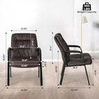 Wear-resistant PU Leather, Comfortable Long-sitting Office Chair, Thickened Seat And Backrest Chair, Household Guest Chair — product image 3