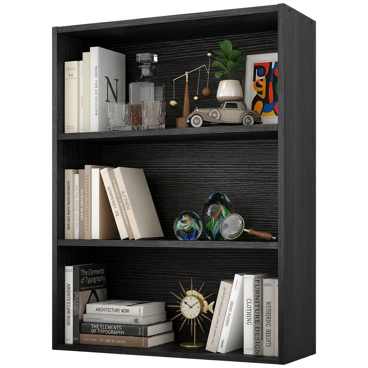 Four-tier And Three-tier Bookcases, Floor-standing Open Shelving, Suitable For Storage In Home Offices, Living Rooms And Bedrooms — product image 2