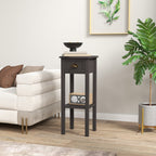 2-Tier Side Table with Drawer and Shelf — End Table for Living Room and Hallway — product image 2