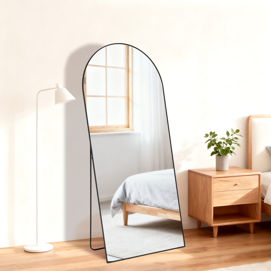 Rectangle Full Length Mirror, Full Body Standing Mirror Floor Mirrors — product image 1