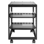 VEVOR 12U Open Frame Server Rack, Adjustable Depth, Free Standing Or Wall Mount Network Server Rack, 4 Post AV Rack With Casters, Holds All Your Networking IT Equipment AV Gear Router Modem — product image 1