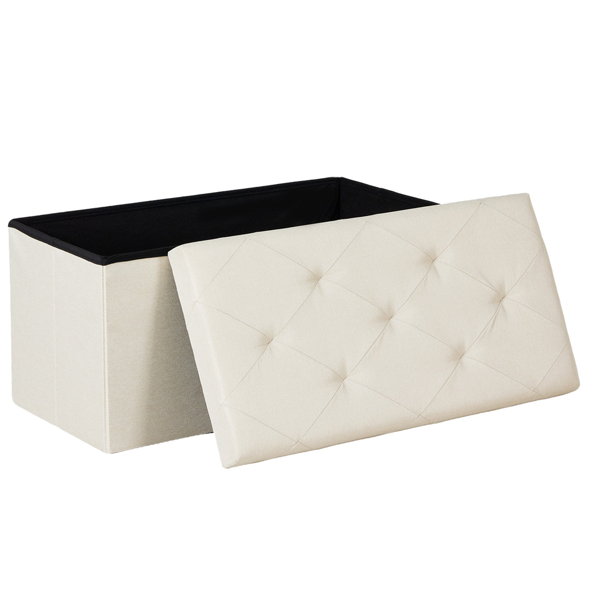 43-inch Foldable Storage Bench, Made Of PVC, With A Load Capacity Of 660 Pounds — product image 1