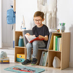 6-Cubby Kids Bookcase with Reading Nook and Cushion — product image 2