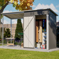 Durable 5x3ft Galvanized Steel Shed & Gazebo Combo — product image 1