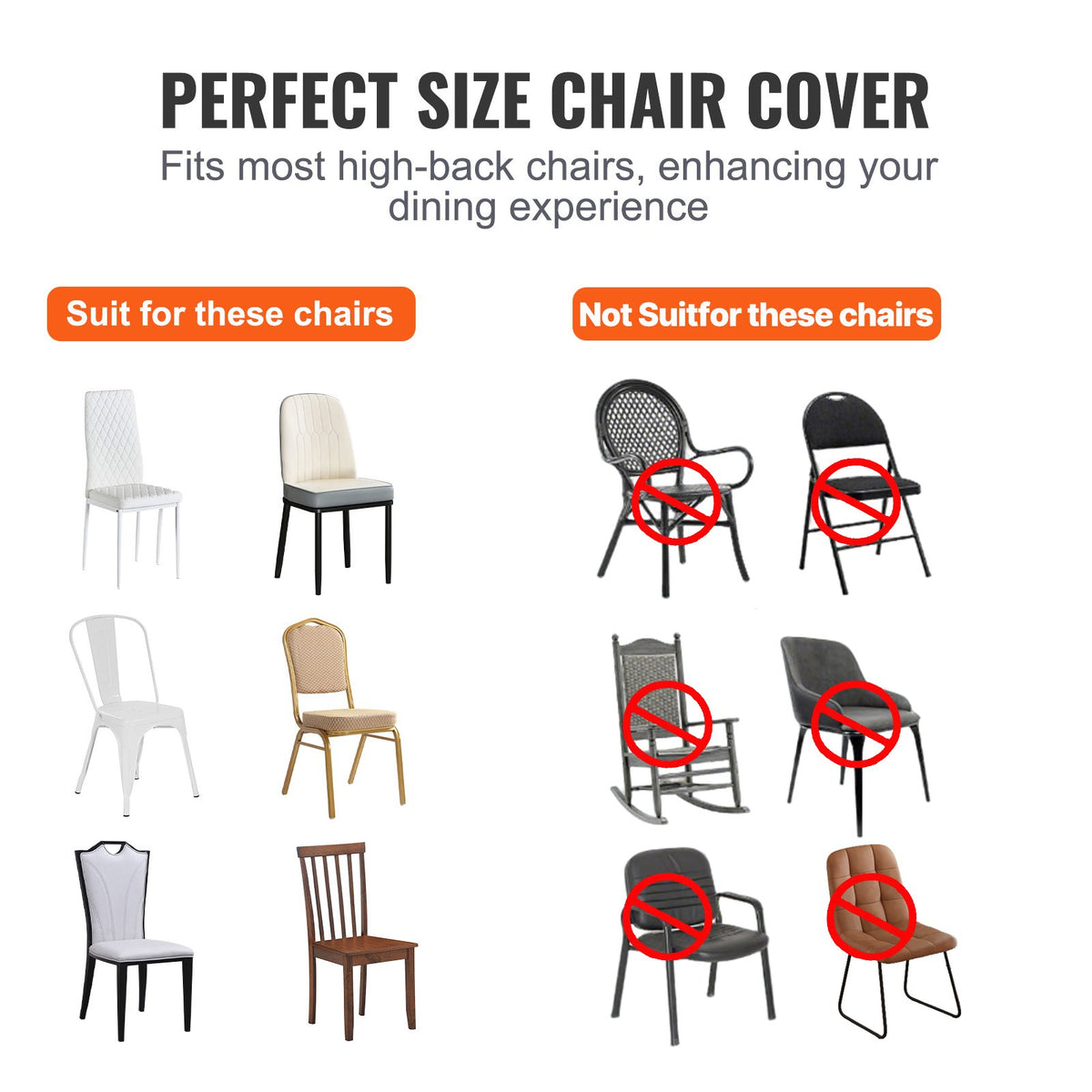 Stretch Spandex Folding Chair Covers, Universal Fitted Chair Cover, Removable Washable Protective Slipcovers, For Wedding, Holiday, Banquet, Party, Celebration, Dining (50PCS Black) — product image 3