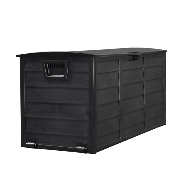 Pure Black Courtyard Storage Box with Two Wheels — product image 3