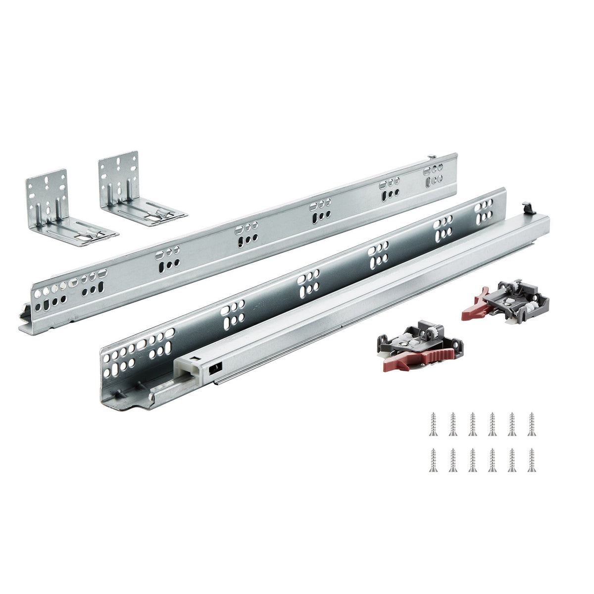 10 Pairs of 21 Inch Drawer Bottom Side Mount Rails — Heavy Duty Full Ball Bearing Extension — product image 1