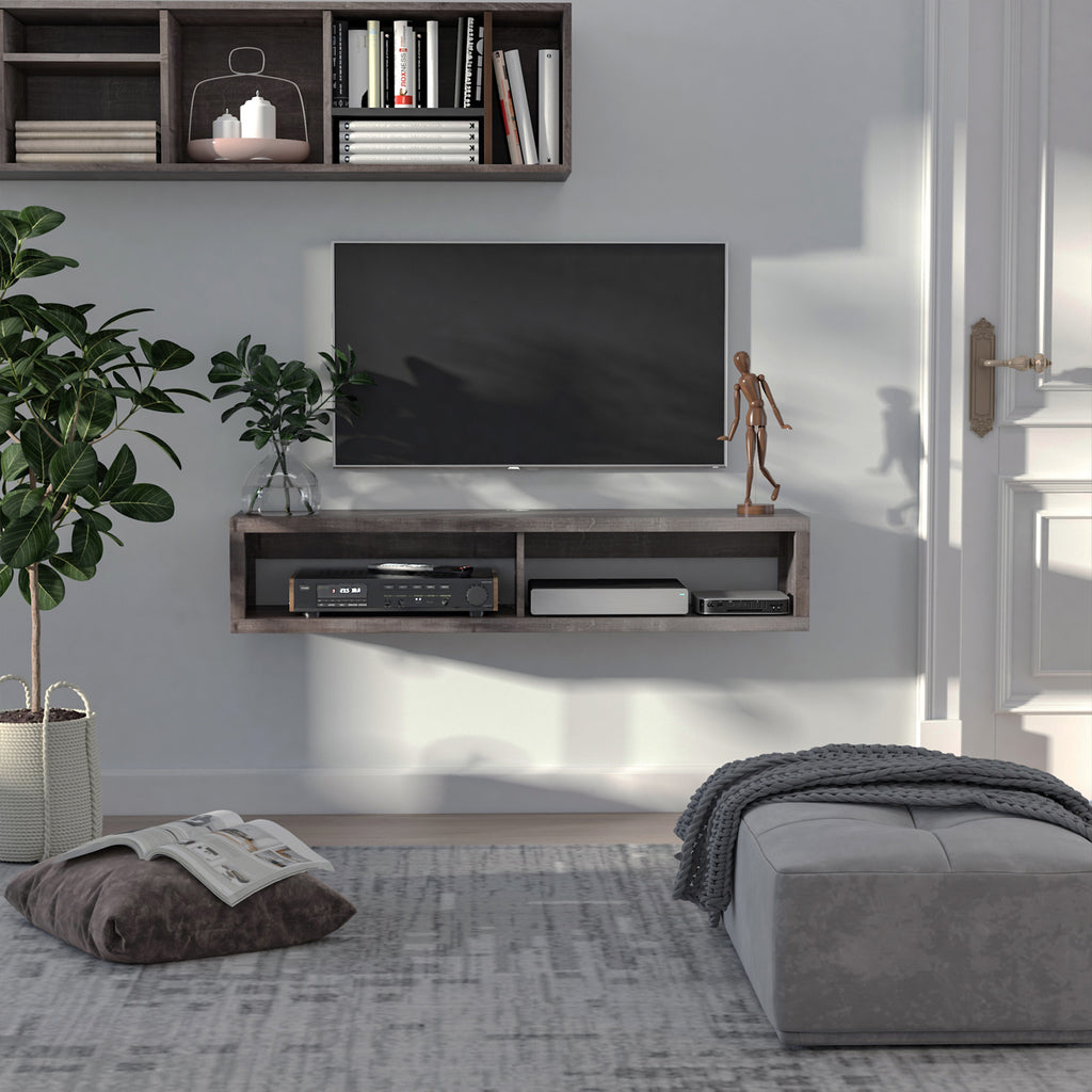 Wall Mounted TV Stand — Dark Grey — product image 2