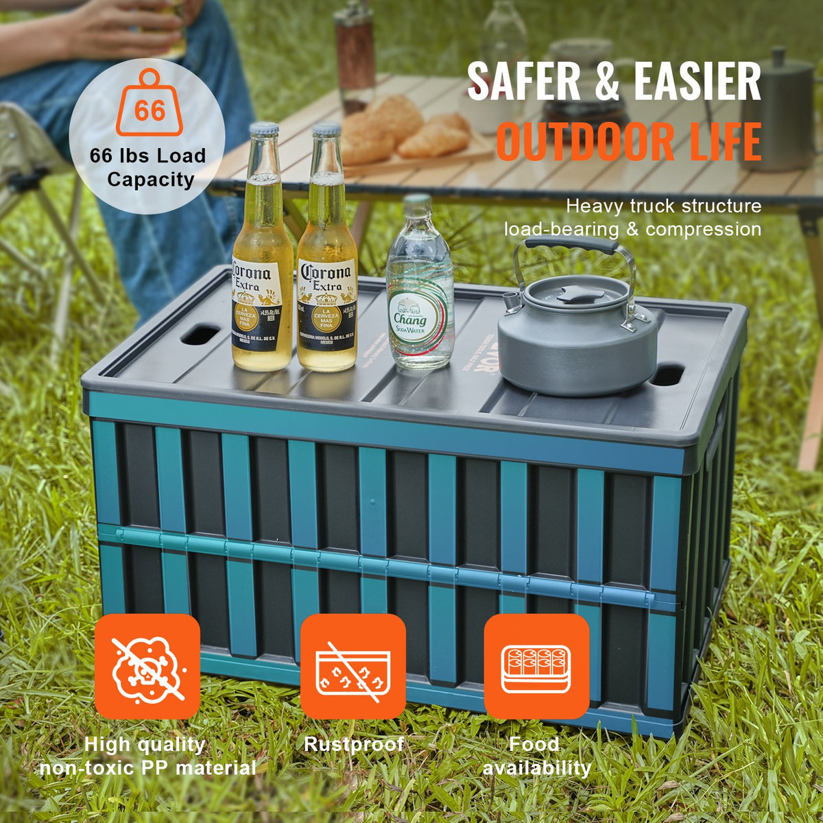 Collapsible Storage Bins with Lids — 65l 3 Packs — product image 2