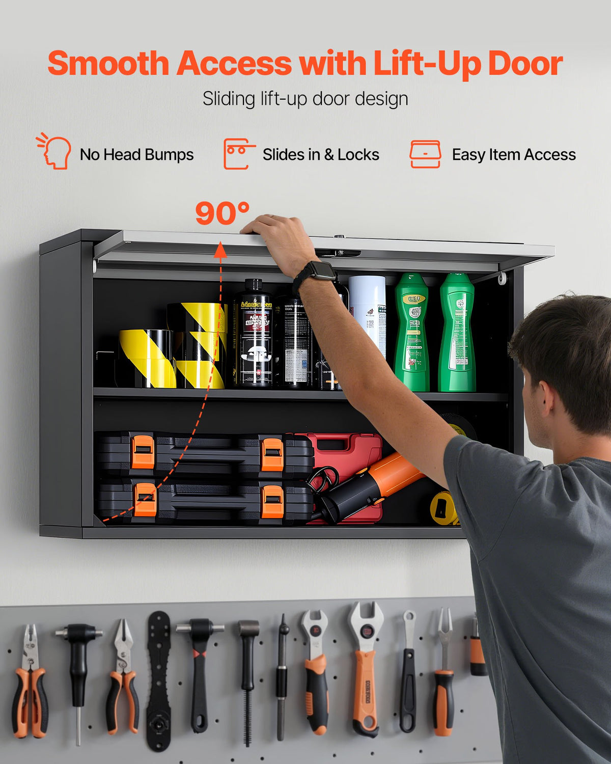 Metal Wall Cabinet — 27.56w X 12.01d X 19.69h Inch — product image 3