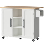Kitchen Cart With Storage And Drop Leaf Tabletop, Rolling Island On Wheels For Extra Workspace — product image 1