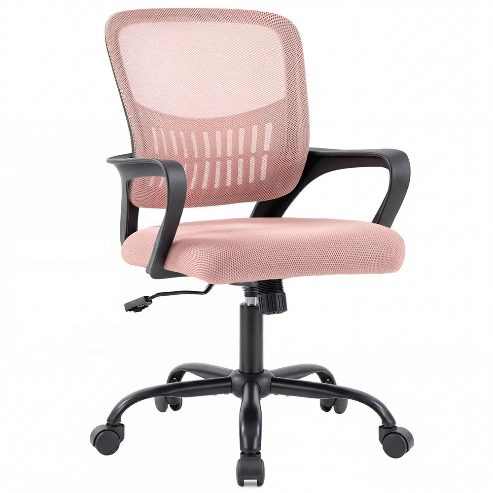 The Adjustable Rotating Back-style Computer Desk And Chair Not Only Offers Comfortable Lumbar Support But Also Comes With Comfortable Armrests. — product image 1