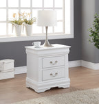 Louis Philippe White Finish Nightstand — product image 1