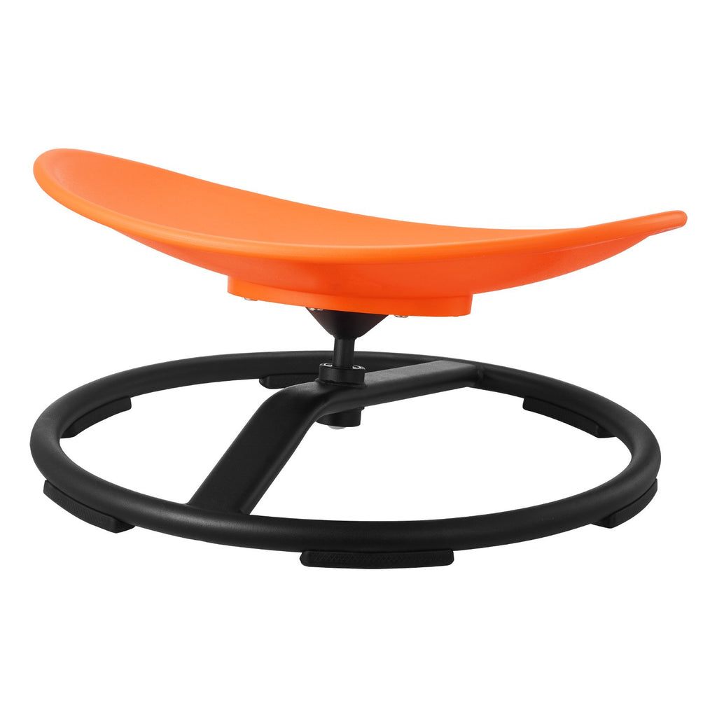 Kids Swivel Chair, 220 Lbs Capacity, Sensory Spinning Chair, Autistic Kids Sensory Toy Seat With Non-Slip Metal Base, Round Shape Toddler Sit & Spin Seat For Coordination Balance Focus, Orange — product image 1