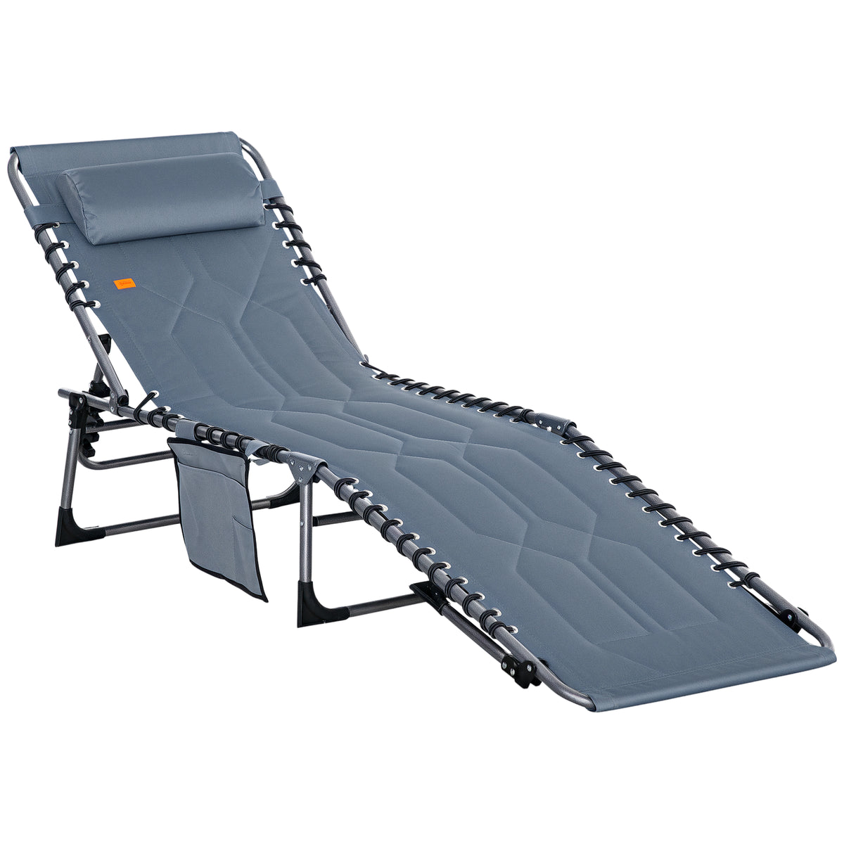 Padded Folding Chaise Lounge Chair — product image 1