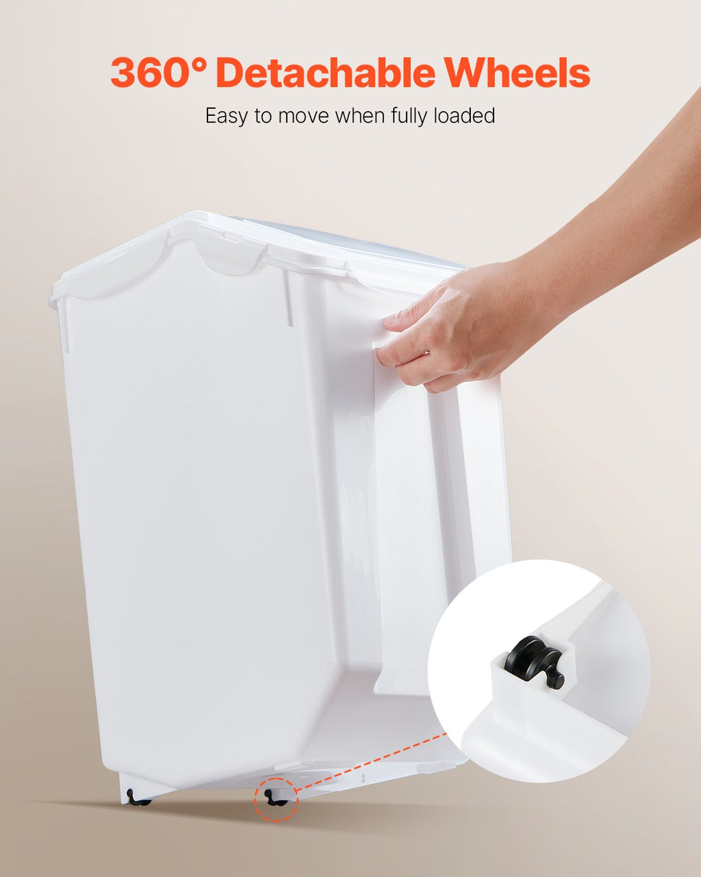 4.5Gal/20Lx2 Large Ingredient Storage Container Airtight Kitchen Flour Bin — product image 3