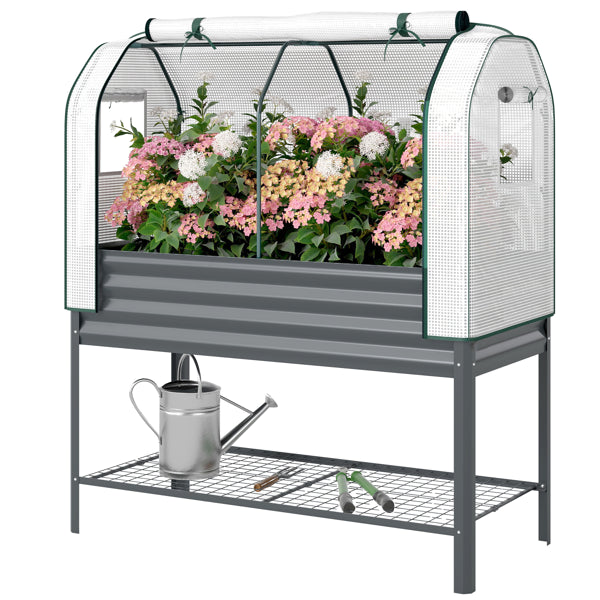 Raised Garden Bed with PE Greenhouse — product image 1