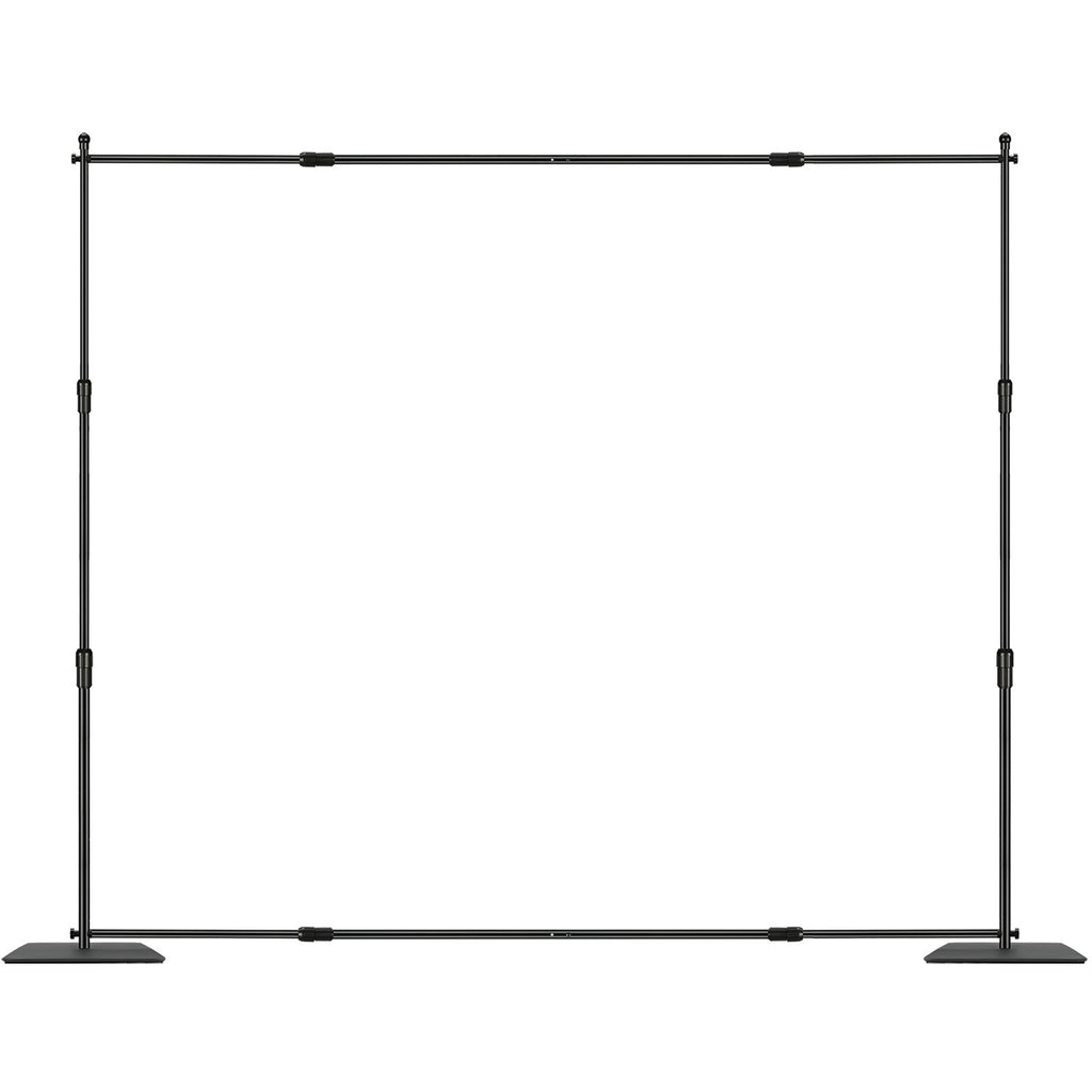 10ft X 10ft Pipe And Drape Kit, Heavy Duty Backdrop Stand With Carbon Steel Base, Adjustable Backdrop Support With 6 Clamps And A Carry Bag For Wedding, Party, Event, Photography, And Exhibition — product image 2