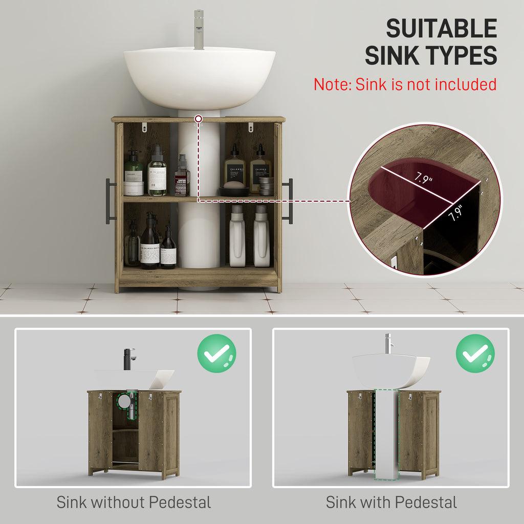 Farmhouse Pedestal Sink Storage Cabinet — product image 3