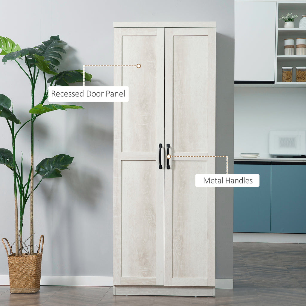 63" 2-Door Kitchen Pantry — Antique White — product image 3