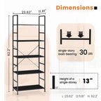 5 Tiers Bookshelf — Classically Modern Book Shelf — product image 3