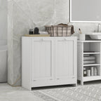 Tilt-Out Laundry Storage Cabinet with 2 Compartment Hampers — product image 2