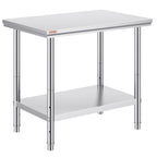 Stainless Steel Prep Table — 35 X 24 X 31 Inch — product image 2