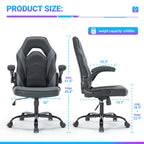 Ergonomic Office Computer Home Gaming Desk Chair Adjustable PU Leather Racing Chair Flip-up Armrest For Christmas Furniture — product image 3