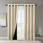 Polyester Grommets Thermal Insulated With Coated Lining 52 In. W X 84 In. L Indoor Blackout Curtains Set Of 2 — product image 2