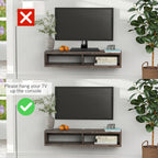 Wall Mounted TV Stand — Dark Grey — product image 3