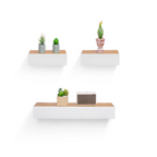 Floating Shelves 23.62 Wall Mounted Wood Shelves for Bathroom — product image 1