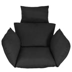 Egg Chair Cushion Hanging Basket Seat Cushion Thicken Soft Egg Swing Chair Pad Hanging Egg Chair Cushion With Headrest — product image 2