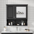 30 Inch Mirror Medicine Cabinet with Open Shelves — product image 1